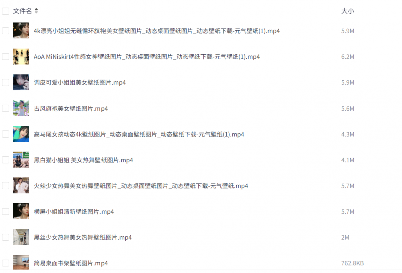 美女动态壁纸80张-润格副业网-每天分享热门副业赚钱项目