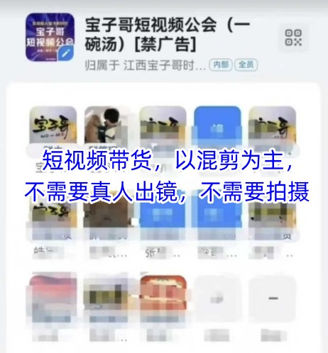 宝子哥头部团队短视频带货,以混剪为主,不需要真人出镜,不需要拍摄【更新6月】-润格副业网-每天分享热门副业赚钱项目
