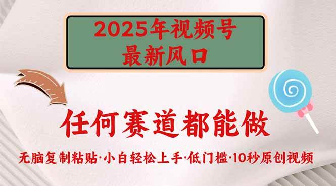 （14453期）2025年视频号新风口，低门槛只需要无脑执行-润格副业网-每天分享热门副业赚钱项目