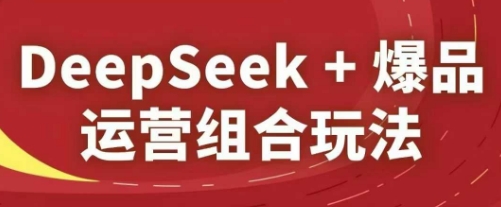 DeepSeek+爆品运营组合玩法，2025淘系精品课-润格副业网-每天分享热门副业赚钱项目