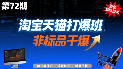 淘宝天猫打爆班原创高阶技术第72期，非标品干爆-润格副业网-每天分享热门副业赚钱项目