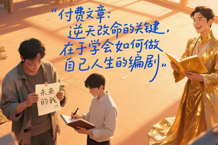 付费文章：逆天改命的关键，在于学会如何做自己人生的编剧-润格副业网-每天分享热门副业赚钱项目