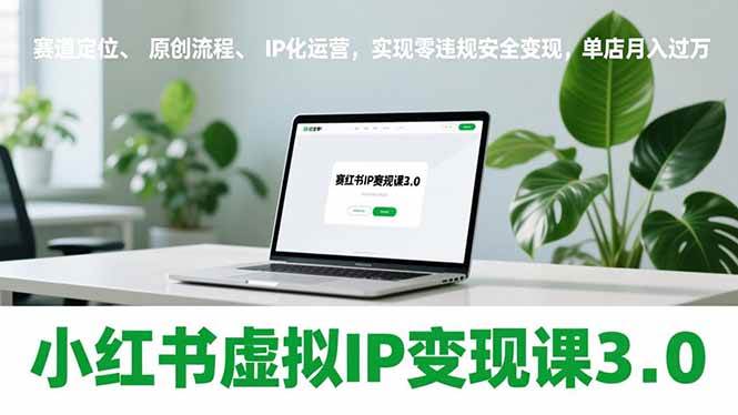 （17029期）小红书虚拟IP变现课3.0，赛道定位、原创流程、IP化运营，实现零违规安全变现，单店月入过万-润格副业网-每天分享热门副业赚钱项目