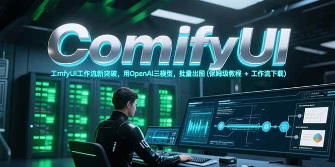 ComfyUI工作流新突破,用OpenAI三模型,批量出图(保姆级教程+工作流下载)-润格副业网-每天分享热门副业赚钱项目