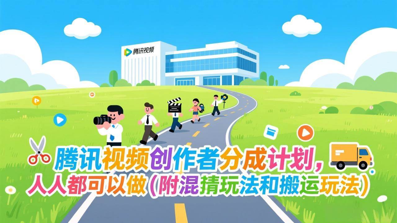（17137期）腾讯视频创作者分成计划，人人都可以做（附混剪玩法和搬运玩法）-润格副业网-每天分享热门副业赚钱项目