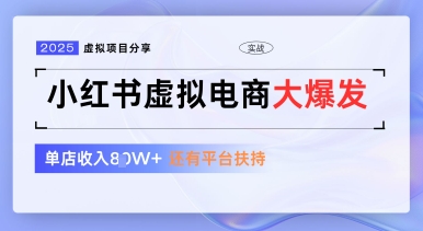 小红书虚拟电商项目，平台大力免费流量扶持，低门槛1拖3玩法-润格副业网-每天分享热门副业赚钱项目