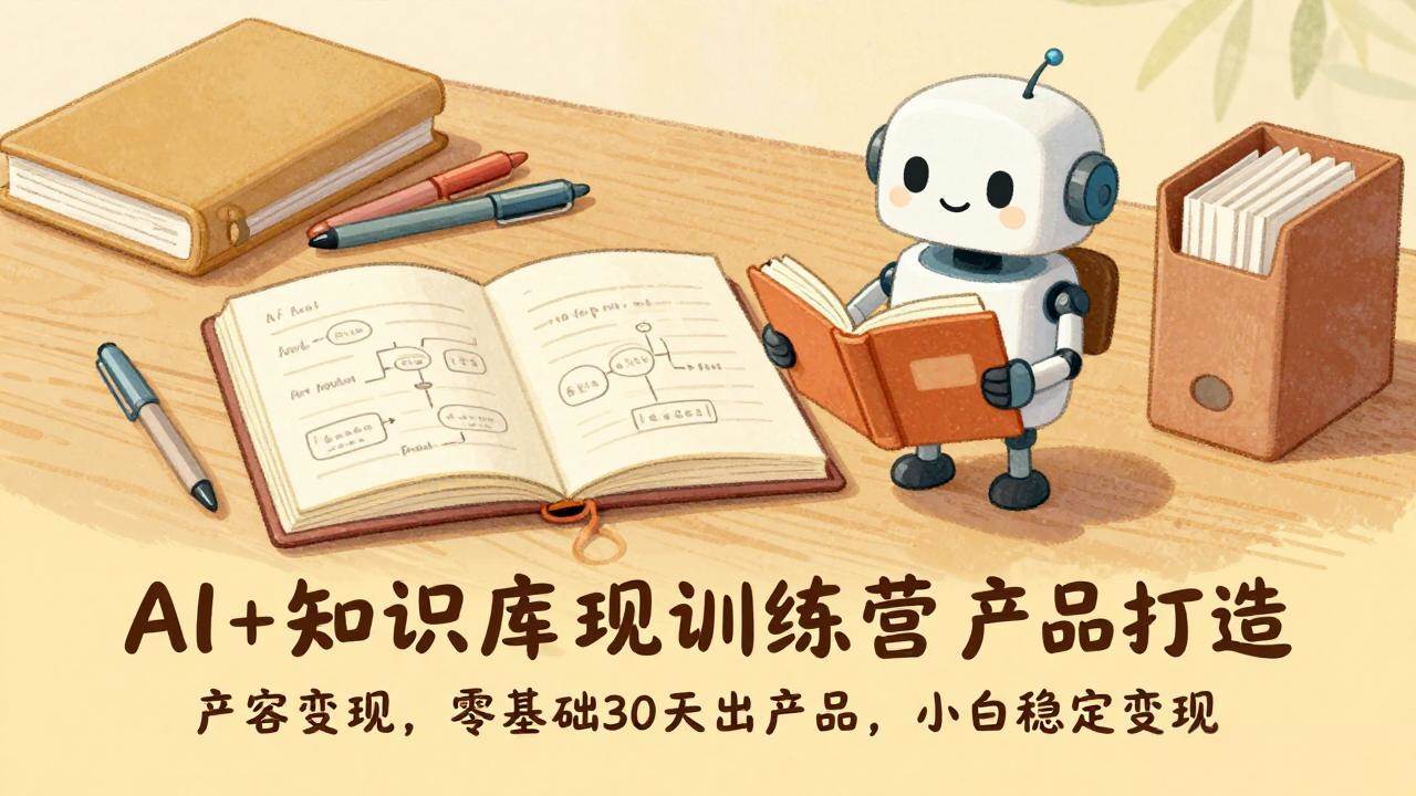 (17323期)AI+知识库变现训练营,产品打造、内容创作、全平台变现,零基础30天出产品,小白稳定变现-润格副业网-每天分享热门副业赚钱项目