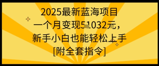 2025最新蓝海项目一个月变现1w+新手小白也能轻松上手【附全套指令】-润格副业网-每天分享热门副业赚钱项目