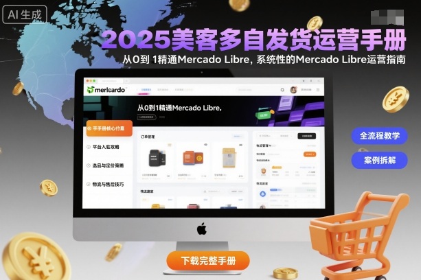2025美客多自发货运营手册：从0到1精通Mercado Libre，系统性的Mercado Libre运营指南-润格副业网-每天分享热门副业赚钱项目