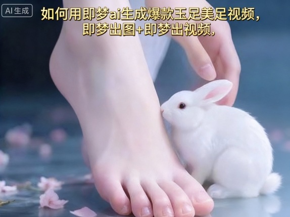 如何用即梦ai生成爆款玉足美足视频,即梦出图+即梦出视频,快速涨粉-润格副业网-每天分享热门副业赚钱项目