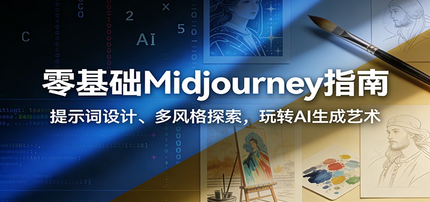 零基础Midjourney指南:提示词设计、多风格探索,玩转AI生成艺术 零基础Midjourney指南:提示词设计、多风格探索,玩转AI生成艺术
