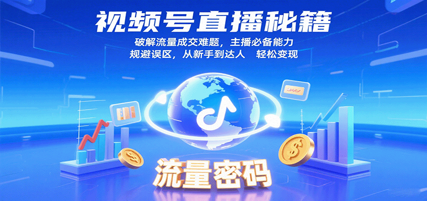 视频号直播秘籍，破解流量成交难题，主播必备能力，规避误区，从新手到达人轻松变现-润格副业网-每天分享热门副业赚钱项目