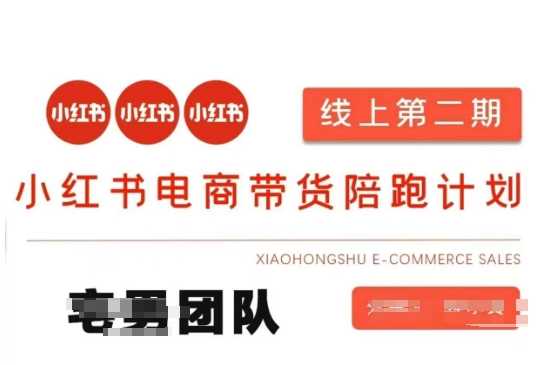 小红书电商带货课2期，月利润20个的小红书电商的有货源，无货源，虚拟产品，付费投流等整套玩法-润格副业网-每天分享热门副业赚钱项目