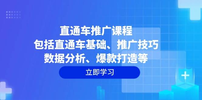 (14001期)直通车推广课程:包括直通车基础、推广技巧、数据分析、爆款打造等-润格副业网-每天分享热门副业赚钱项目