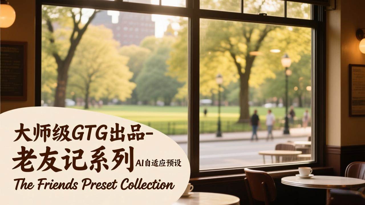 （17403期）大师级GTG出品-老友记系列AI自适应预设The Friends Preset Collection-润格副业网-每天分享热门副业赚钱项目