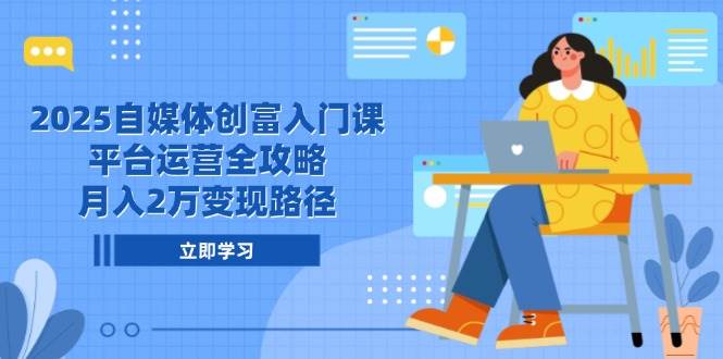 (14924期)2025自媒体创富入门课,平台运营全攻略,月入2万变现路径-润格副业网-每天分享热门副业赚钱项目