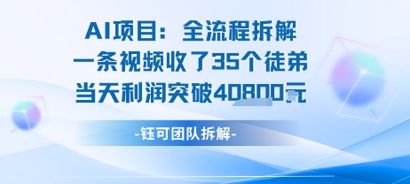 AI收徒变现闭环：一条视频收35人，日入1k+(附完整SOP)-润格副业网-每天分享热门副业赚钱项目