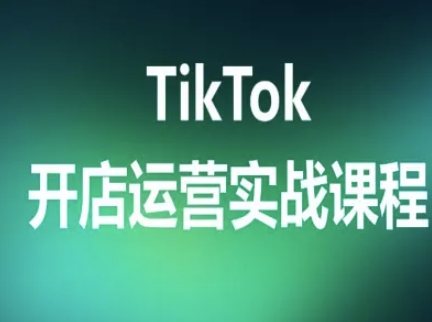 TikTok开店运营实战课程,TK跨境电商实操全流程-润格副业网-每天分享热门副业赚钱项目