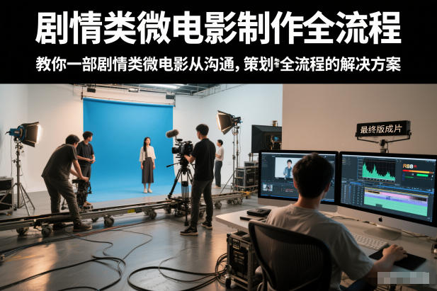 剧情类微电影制作全流程，教你一部剧情类微电影从沟通，策划到拍摄制作全流程的解决方案-润格副业网-每天分享热门副业赚钱项目