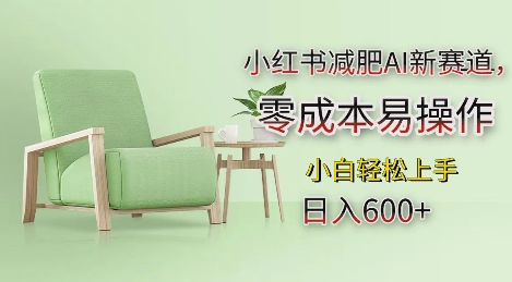 小红书减肥AI新赛道,零成本易操作,日入多张,小白轻松上手【揭秘】-润格副业网-每天分享热门副业赚钱项目