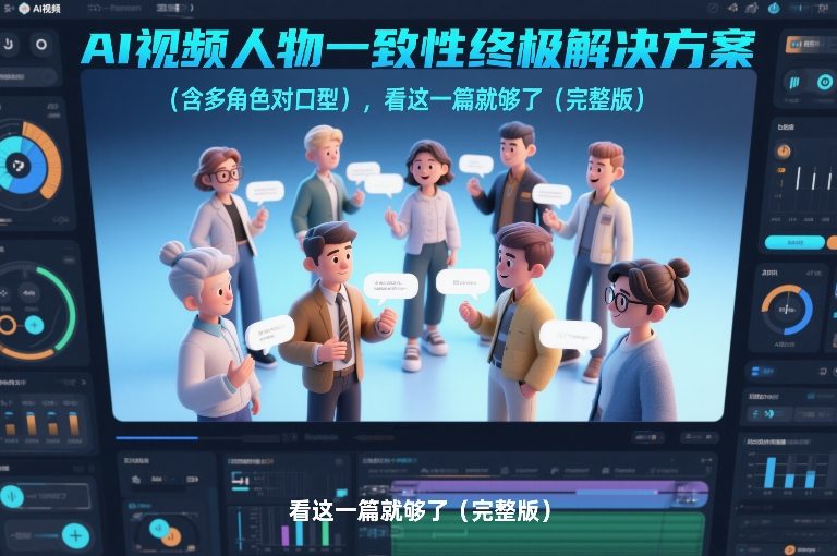 AI视频人物一致性终极解决方案（含多角色对口型），看这一篇就够了（完整版）-润格副业网-每天分享热门副业赚钱项目