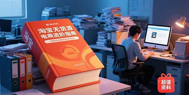 （15317期）淘宝无货源电商进阶指南，包含新人课、进阶课，配套资料，蓝海选品等-润格副业网-每天分享热门副业赚钱项目