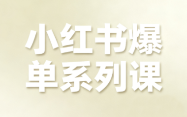尼采老师·小红书爆单系列课-润格副业网-每天分享热门副业赚钱项目