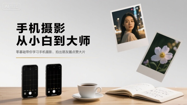 手机摄影从小白到大师,零基础带你学习手机摄影,拍出朋友圈点赞大片-润格副业网-每天分享热门副业赚钱项目