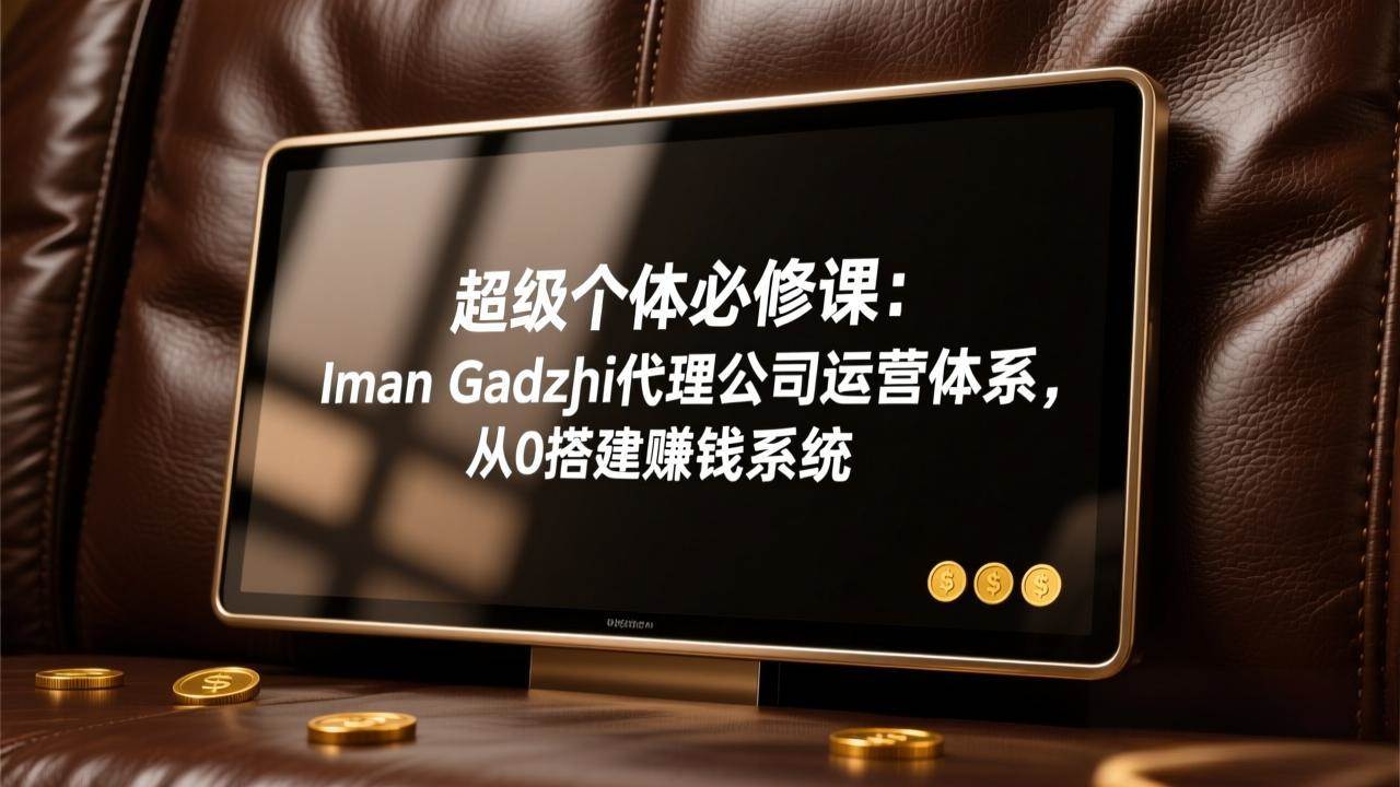 （17525期）超级个体必修课：Iman Gadzhi代理公司运营体系，从0搭建赚钱系统-润格副业网-每天分享热门副业赚钱项目