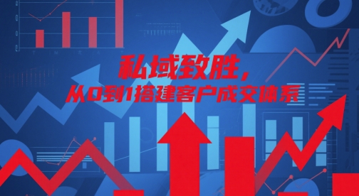 私域致胜,从0到1搭建客户成交体系-润格副业网-每天分享热门副业赚钱项目