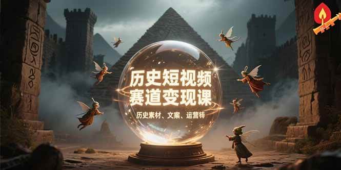 （15386期）历史短视频赛道变现课，百集素材库应用，文案剪辑技巧，账号运营全案-润格副业网-每天分享热门副业赚钱项目