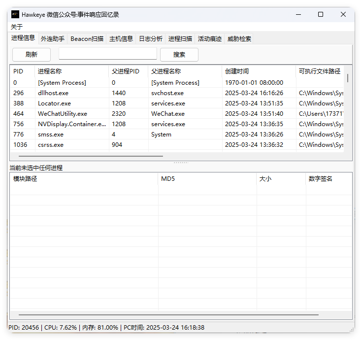 HawkEye综合应急响应v3.0绿色版-润格副业网-每天分享热门副业赚钱项目