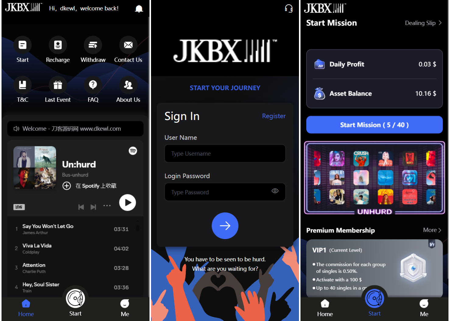 JKBX海外音乐抢单系统源码 Thinkphp框架 附教程-润格副业网-每天分享热门副业赚钱项目