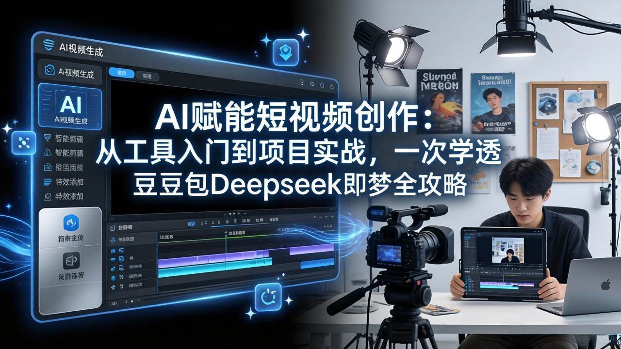 （17762期）AI赋能短视频创作：从工具入门到项目实战，一次学透豆包Deepseek即梦全攻略-润格副业网-每天分享热门副业赚钱项目