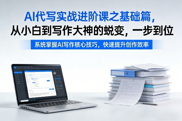 AI代写实战进阶课之基础篇，从小白到写作大神的蜕变，一步到位【揭秘】-润格副业网-每天分享热门副业赚钱项目