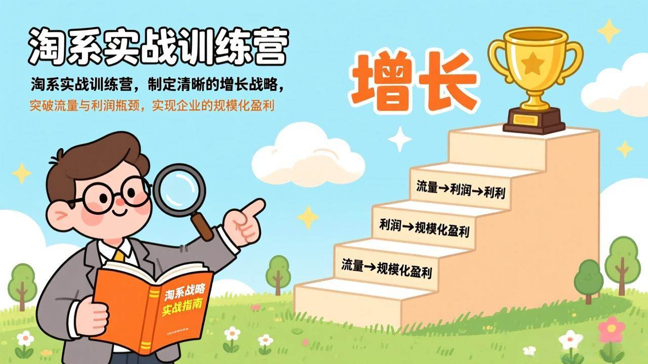 （17325期）淘系实战训练营(更新)，制定清晰的增长战略，突破流量与利润瓶颈，实现企业的规模化盈利-润格副业网-每天分享热门副业赚钱项目