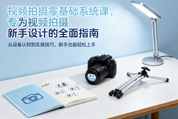 视频拍摄零基础系统课，专为视频拍摄新手设计的全面指南-润格副业网-每天分享热门副业赚钱项目
