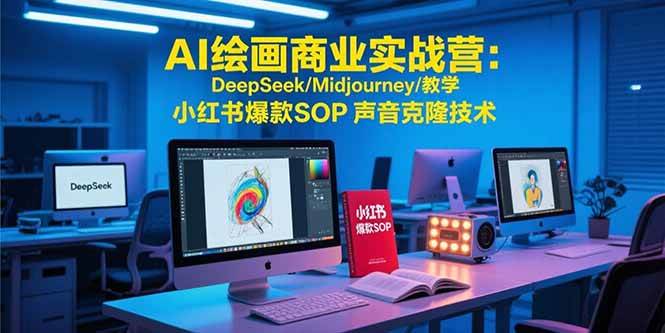 （15460期）AI绘画商业实战营：DeepSeek/Midjourney/教学 小红书爆款SOP 声音克隆技术-润格副业网-每天分享热门副业赚钱项目