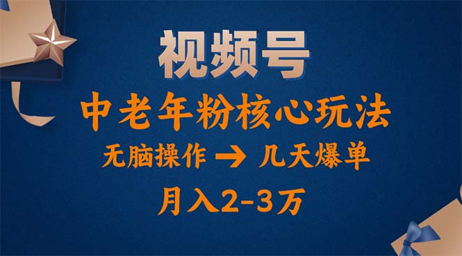 (11288期)视频号火爆玩法,高端中老年粉核心打法,无脑操作,一天十分钟,月入两万-润格副业网-每天分享热门副业赚钱项目