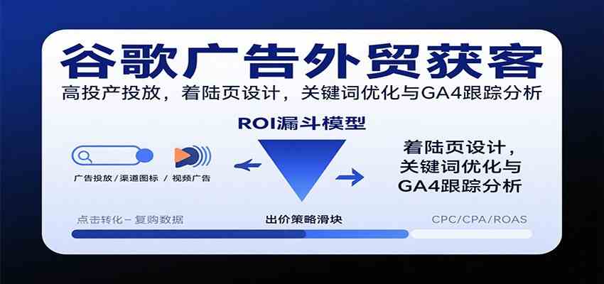 谷歌广告外贸获客，高投产投放，着陆页设计，关键词优化与GA4跟踪分析-润格副业网-每天分享热门副业赚钱项目