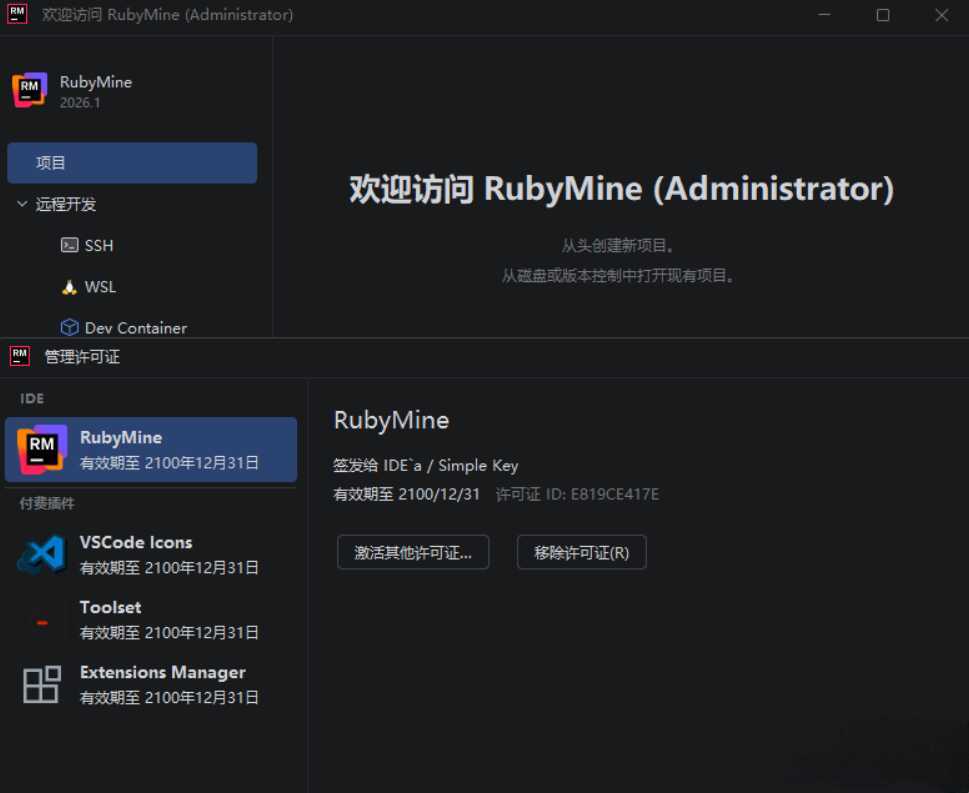 RubyMine v2026.1.0.0 高级版-润格副业网-每天分享热门副业赚钱项目