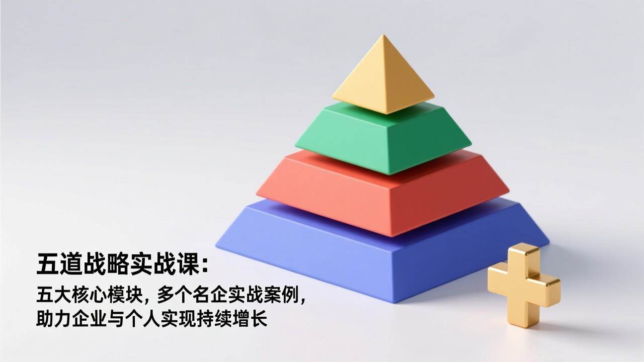 （17095期）五道战略实战课：五大核心模块，多个名企实战案例，助力企业与个人实现持续增长-润格副业网-每天分享热门副业赚钱项目
