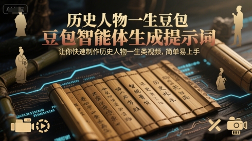 历史人物一生豆包智能体生成提示词,让你快速制作历史人物一生类视频,简单易上手-润格副业网-每天分享热门副业赚钱项目
