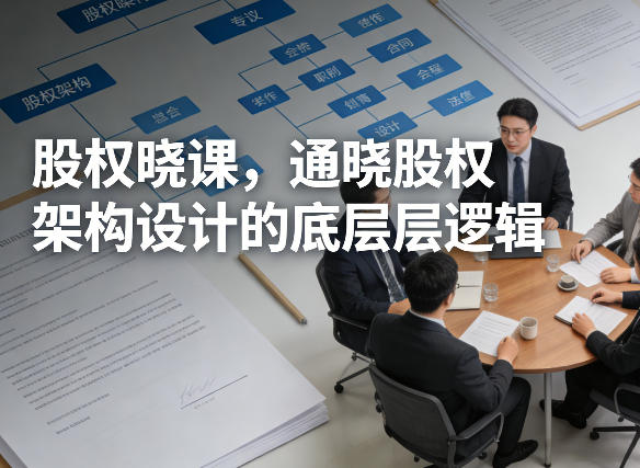 股权晓课，通晓股权架构设计的底层逻辑-润格副业网-每天分享热门副业赚钱项目