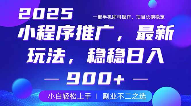 (14137期)25年小程序掘金最新玩法,稳稳日入900+,副业兼职的不二之选-润格副业网-每天分享热门副业赚钱项目