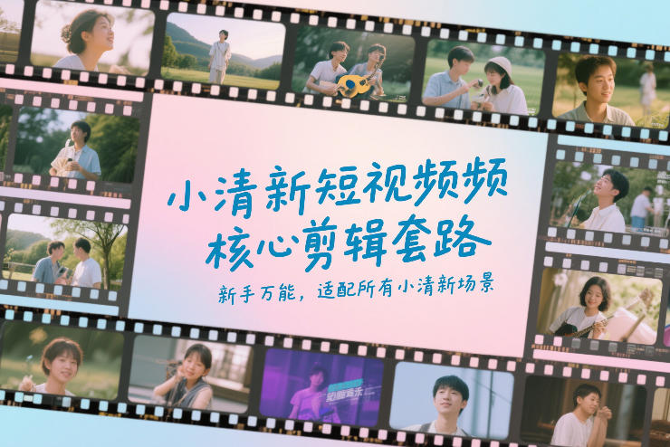 小清新短视频核心剪辑套路,新手万能,适配所有小清新场景 小清新短视频核心剪辑套路,新手万能,适配所有小清新场景