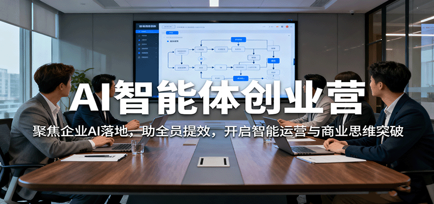 AI智能体创业营：聚焦企业AI落地，助全员提效，开启智能运营与商业思维突破-润格副业网-每天分享热门副业赚钱项目