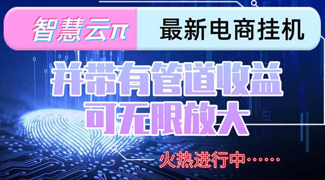 智慧云π电脑挂机单机每天收益300—500+ 并带有团队管道收益 可无限放大-润格副业网-每天分享热门副业赚钱项目