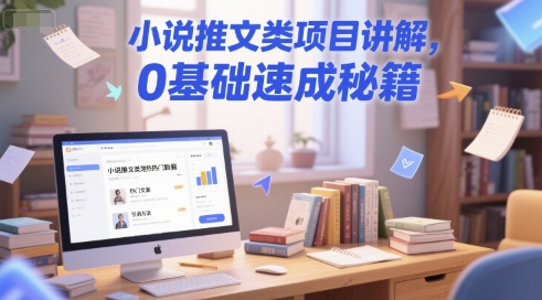 小说推文类项目讲解,0 基础速成秘籍-润格副业网-每天分享热门副业赚钱项目