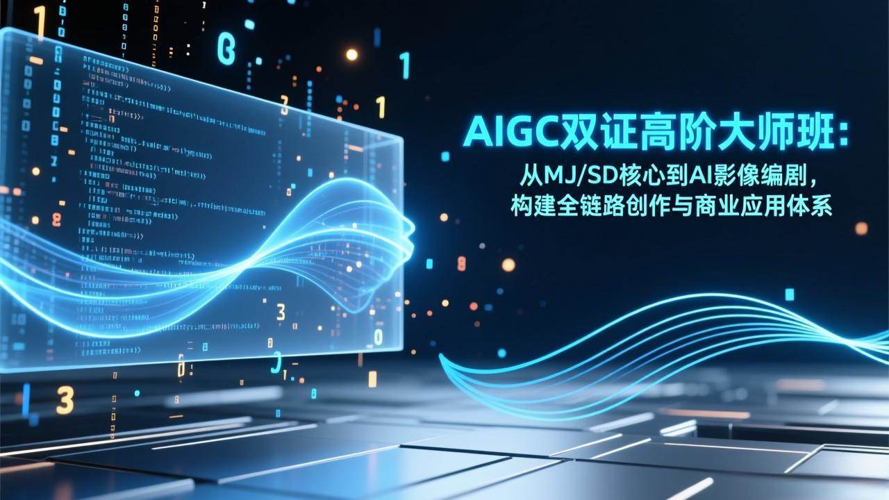 （17198期）AIGC双证高阶大师班：从MJ/SD核心到AI影像编剧，构建全链路创作与商业应用体系-润格副业网-每天分享热门副业赚钱项目